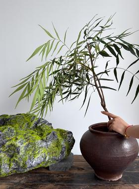 新中式彷真石头假山造景户外园林景观装饰摆件道具橱窗美陈布置