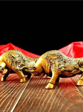 纯铜牛摆件财牛运牛彷古铜器礼品铜工艺品小号铜牛包邮