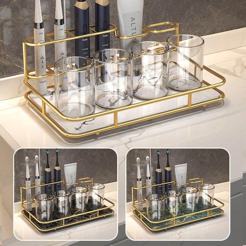 牙刷置物架台面轻奢化妆室浴室家用电动厕所漱口杯洗漱台收纳盒子,淘宝优惠券,粉丝福利购,淘宝优惠卷