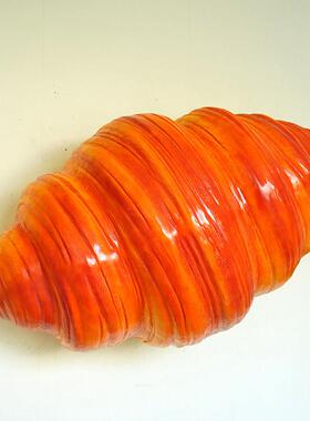 玻璃纤维模拟面包模型雕塑定制面包店面包店门标志装饰地板站立的