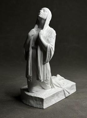 现代简约艺石膏雕塑书架桌展示柜装饰摄影道具背景氛围摆件礼品