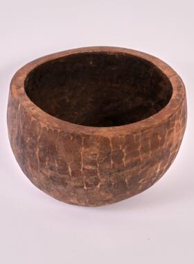 印度大小厚木盆进口摆件果盘托盘整木挖空客厅古董侘寂赤贫风孤品