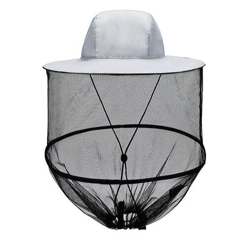 户外防蚊帽子男士遮脸防晒钓鱼帽夜钓透气K网纱面罩养蜂防虫防蜂 - 图2