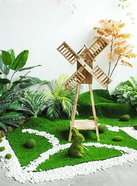 绿植室内景观造景设计店铺橱窗氛围布置幼儿园环创装饰场景