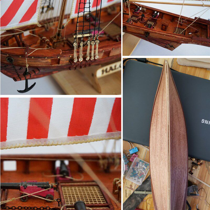 推荐哈尔科号西洋船木质古典帆船模型拼装套材科技手工课DIY舰艇,淘宝优惠券,粉丝福利购,淘宝优惠卷