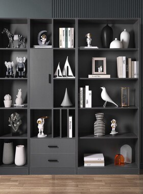 新款轻奢酒柜摆件组合套装树脂客厅书房办公室软装高端家居装饰品