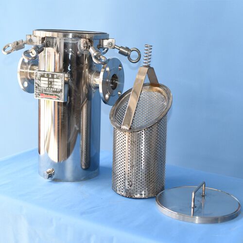 不锈钢篮式过滤器 管道过滤器 侧进侧出 拦截大颗粒 鱼塘过滤设备 - 图0