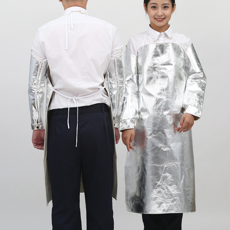 耐高温防烫铝箔围裙隔热服隔B热防火星热辐射防油纯色无袖,淘宝优惠券,粉丝福利购,淘宝优惠卷