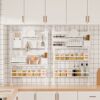 Floor-to-ceiling kitchen shelf hole board multi-functional punch-free cabinet L cabinet under sink window sill dish draining