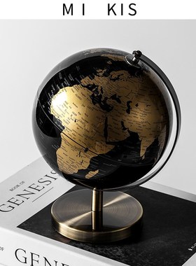 办公室电视柜装饰地球仪摆件轻奢高档客厅桌面书房酒柜家居装饰品