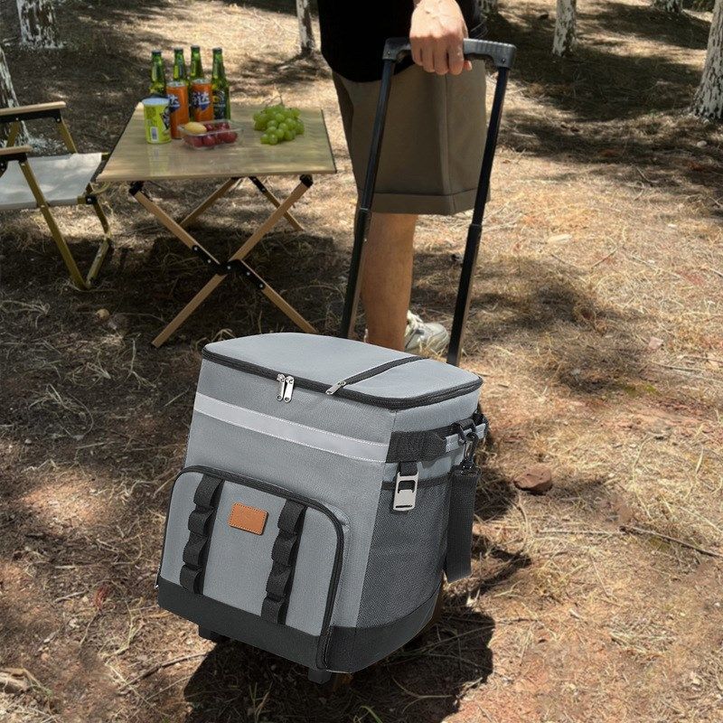 现货拉杆保温包户外野餐包大容量拖轮冰包车载冷藏外卖保温箱,淘宝优惠券,粉丝福利购,淘宝优惠卷