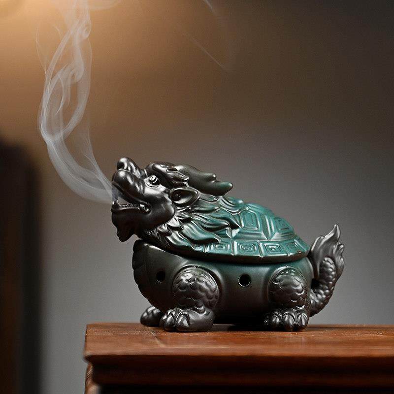 陶瓷盘香薰炉家用貔貅薰炉室内创意龙龟香炉塔香檀香沉香熏香炉,淘宝优惠券,粉丝福利购,淘宝优惠卷