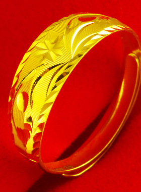 黄金戒指9999足金男女龙凤戒5G显大纯金食指环生日礼物送妈妈