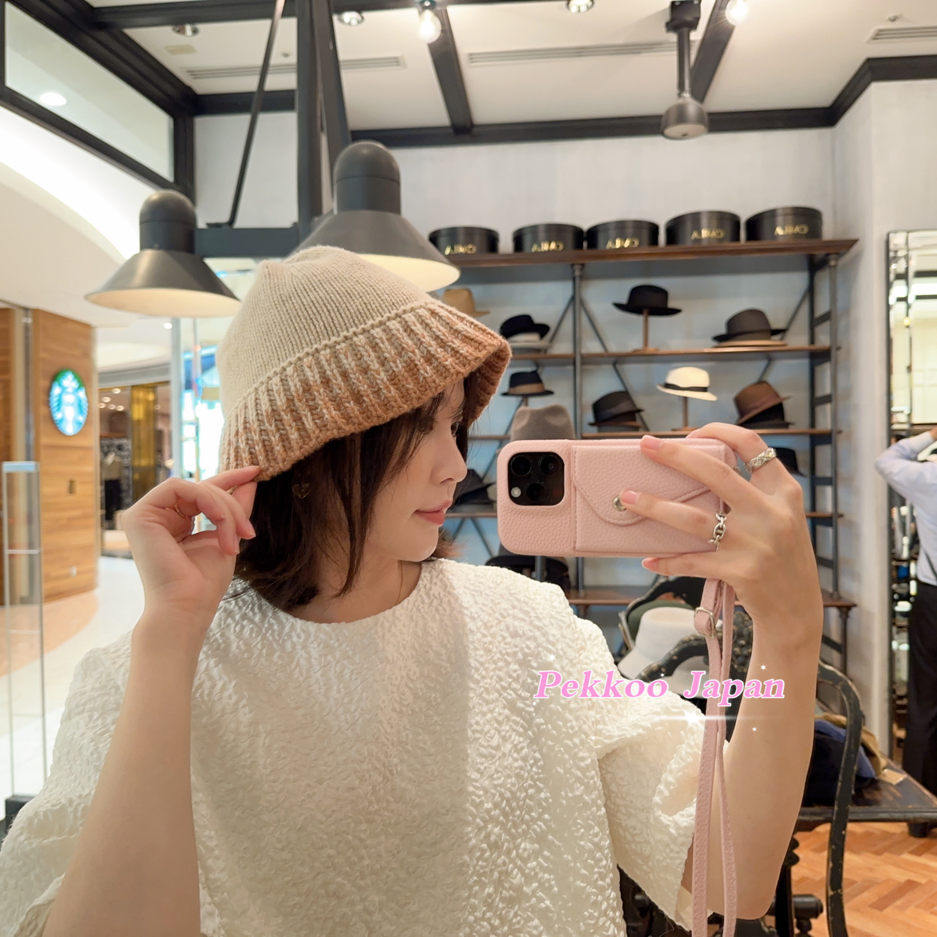 56-59cm CA4LA ARA00088 GRADATION KNIT HAT 渐变针织渔夫帽 - 图0