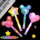 ແວ່ນ magic luminous ໃຫມ່ wand snowflake ສີ