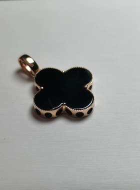 A货冰种四叶草吊坠