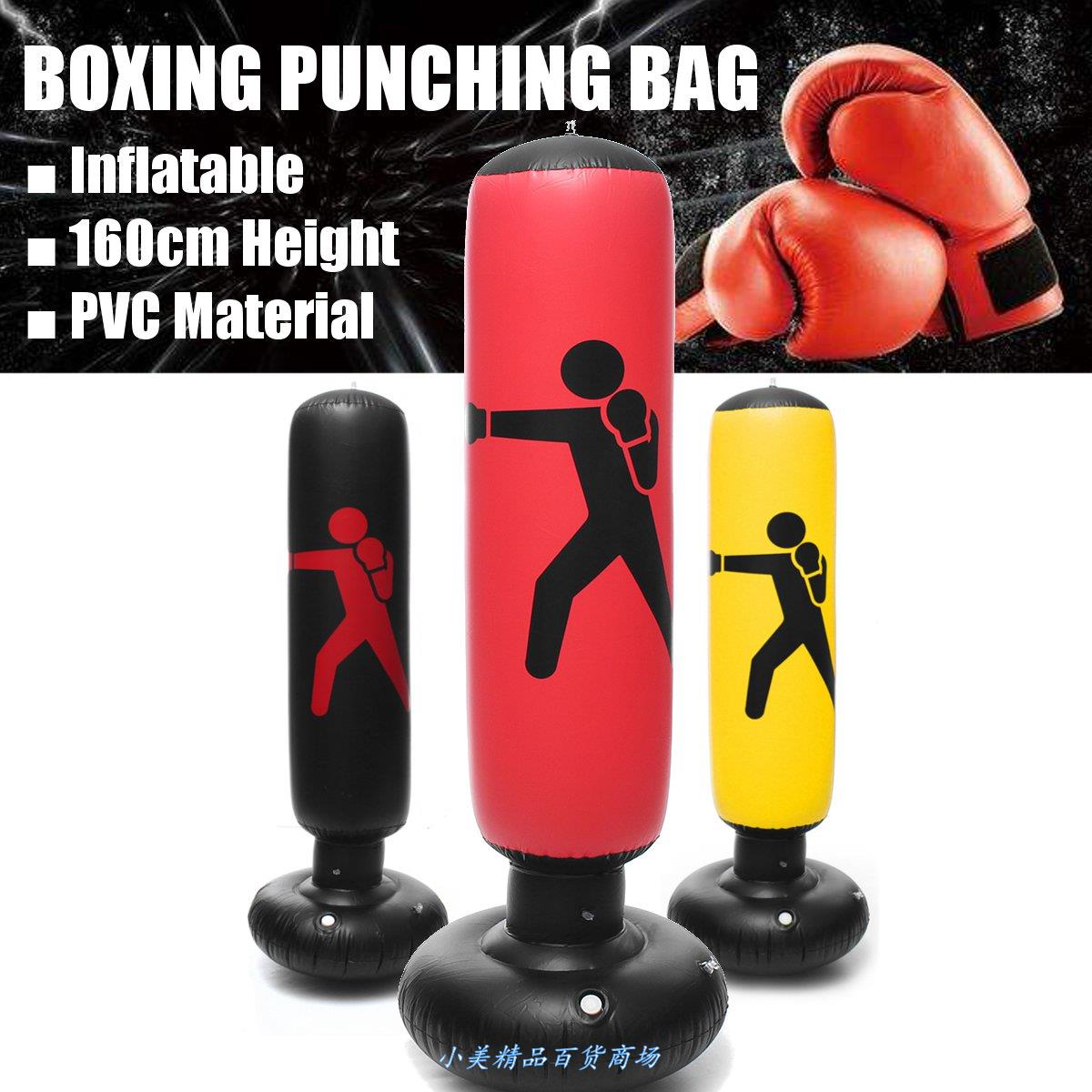 160cm Air Inflatable Boxing Bag Punch Kick Sandbag Tumbler - 图2