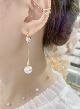 姿茉日韩女混合镶嵌耳环