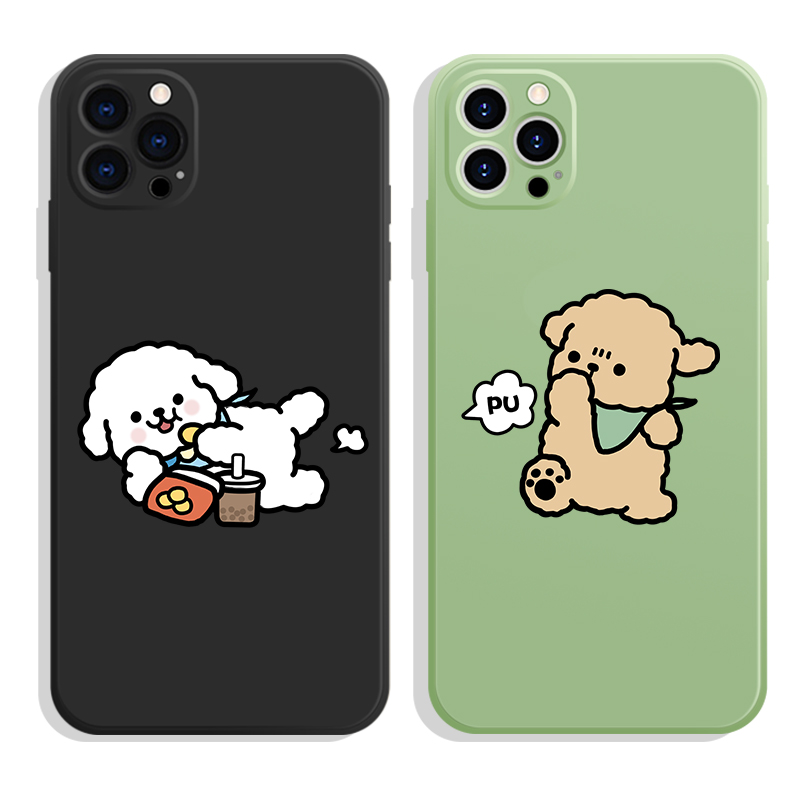 搞怪比熊~ins趣味创意适用于iPhone14苹果12promax小米13华为p60红米K50oppo荣耀80一加ace2手机壳vivoiqoo11 - 图2