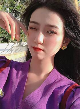 特！清仓！小雏菊花朵耳钉女纯银韩版耳饰品粉色绿色黄色小花耳环