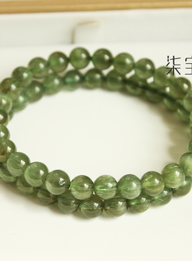 天然巴西绿锂辉石手链
