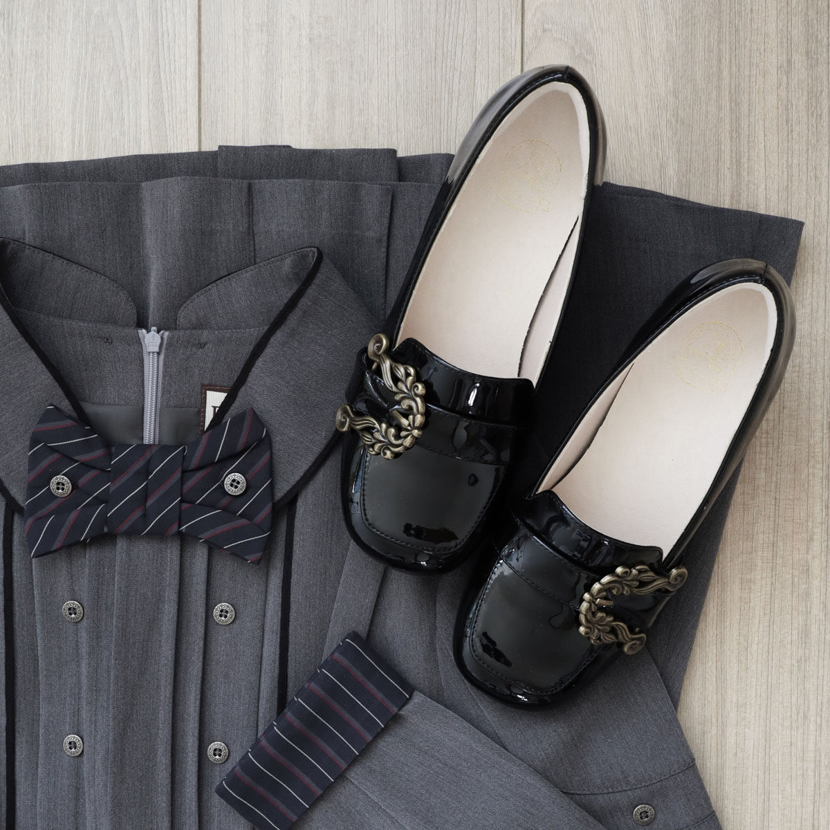 现货锦瑟原创复古JK制服鞋学生鞋高跟鞋女通勤优雅学院风桃小坞,淘宝优惠券,粉丝福利购,淘宝优惠卷