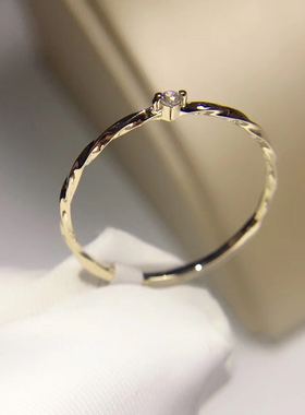 轻奢定制日本精工极细扭花单钻