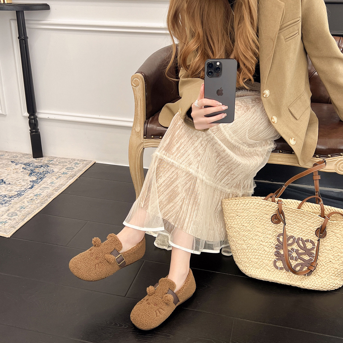 网红棉鞋女冬季新款包跟棉鞋室内豆豆鞋外穿加绒加厚保暖毛毛棉鞋,淘宝优惠券,粉丝福利购,淘宝优惠卷