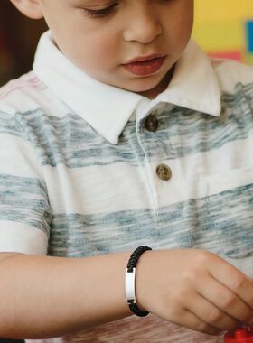 Personalized Name Bracelet for Girl Boy Child, Braided Rope