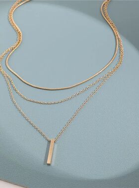 Vintage Bohemian Multilaye malist Necklace fo Women Stick