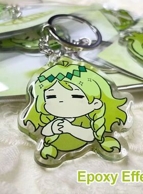 Epoxy Keycha Cartoon Key Chain Photo Customized Anime