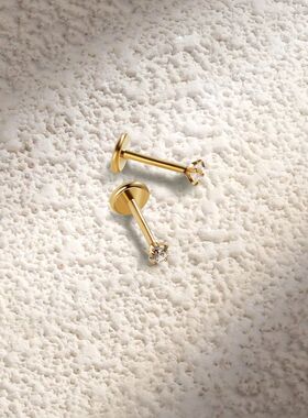 2/8PCS Stainless Steel Eearring Nose Stud Cartilage
