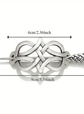 1pc Celtic Hair Clip Retro malist Viking Style Daily