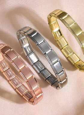 FTCY Italian Charm Stainless Steel Bracelets For Women Men