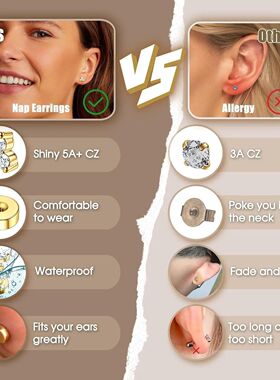 Bobisty 1pc Earrings Surgical Stainless Steel Earrings for