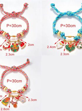 Chistmas Baided Cod Bacelets, Santa, Chistmas e, and