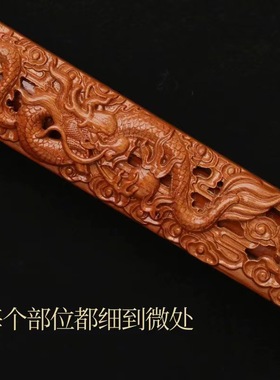 纯桃木剑道士驱宅中式手工桃木宝剑景区地摊工艺品桃木剑挂件