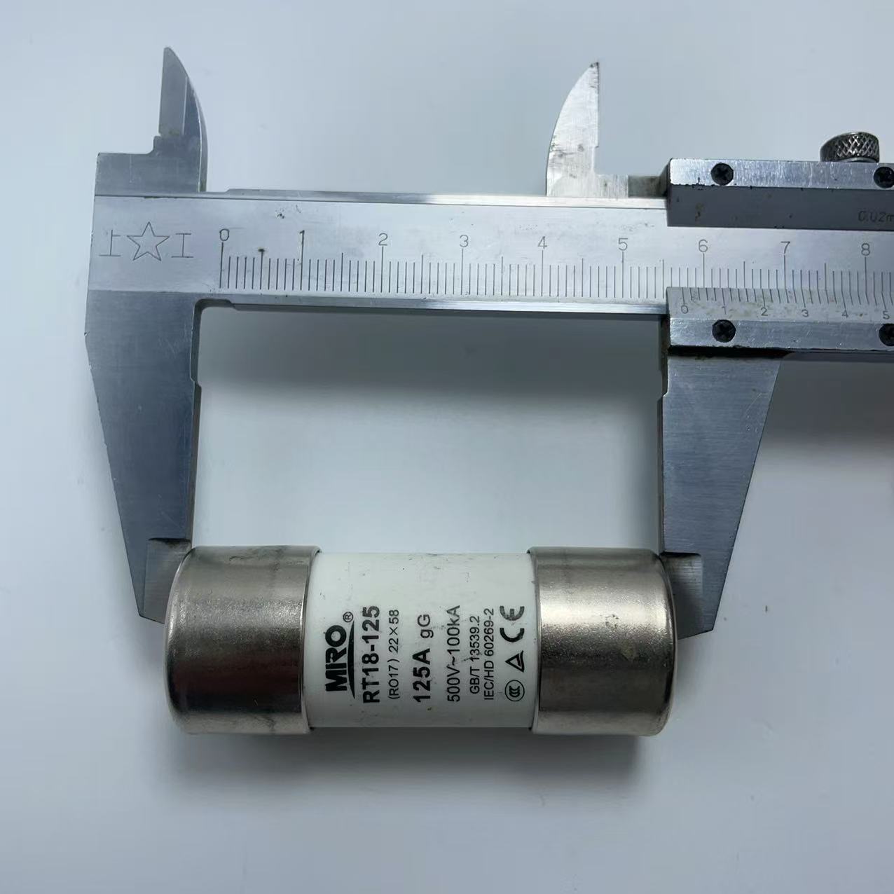 MRO茗熔熔断器保险丝 熔芯 RT18-125 RT14-63 R017 690V 22*58 - 图2