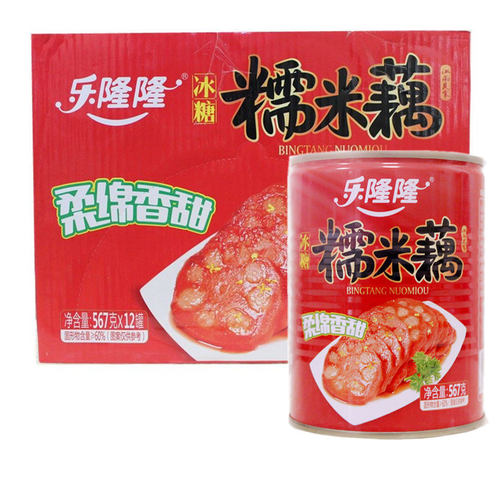 乐隆隆冰糖糯米藕蜜汁香糯切片莲藕即食香甜糯藕片567g糖藕包邮 - 图2