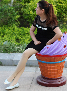 户外玻璃钢卡通雕塑桌椅园林景观