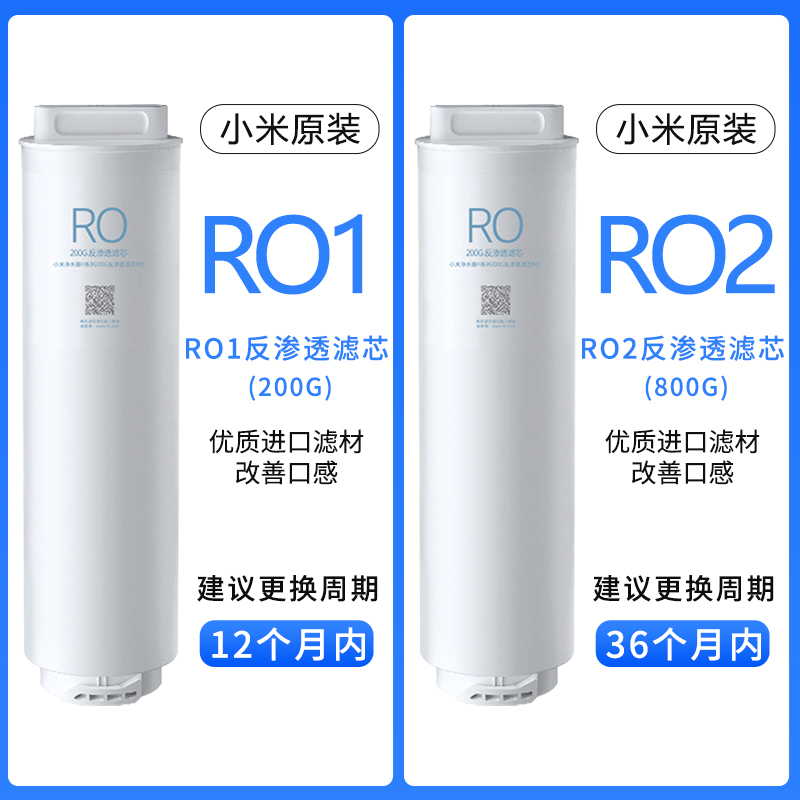 小米净水器H1000G滤芯 PPC4复合滤芯 200G反渗透RO1 800反渗透RO2 - 图1