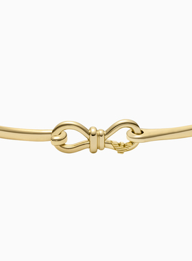 阿玛尼女士纤细蝴蝶结优雅手镯