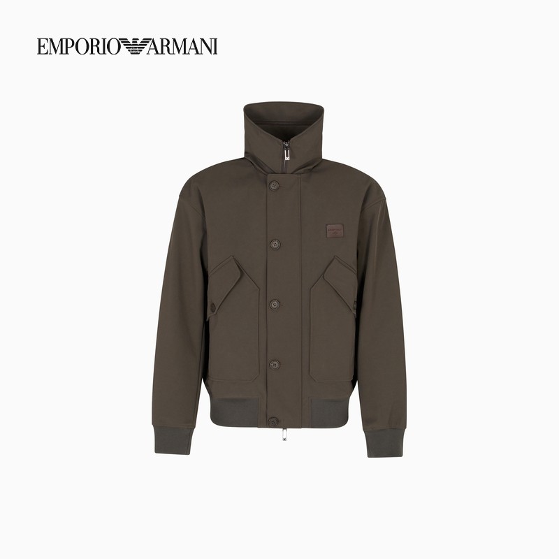 EMPORIO ARMANI/阿玛尼冬季新款男可拆连帽双层门襟夹克休闲外套,淘宝优惠券,粉丝福利购,淘宝优惠卷