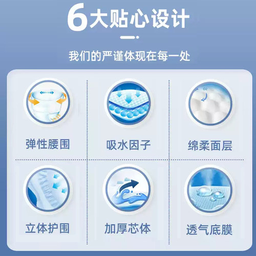 夕如成人拉拉裤XXL特大号尿不湿老人用男士女士老年人专用纸尿裤 - 图3
