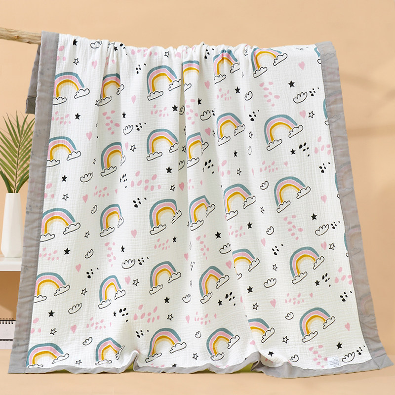 婴儿纯棉纱布浴巾柔软吸水宝宝洗澡抱被儿童四季薄盖毯新生儿包被,淘宝优惠券,粉丝福利购,淘宝优惠卷