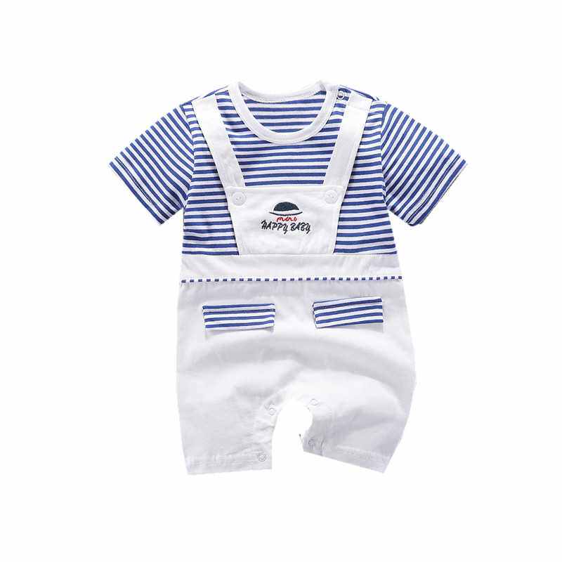 夏季6女韩版短袖3个月满月外出服 oeu服饰连身衣/爬服/哈衣