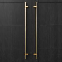Original Pole Jane Stainless Steel Glass Gate Handle Golden Pushdoor Clubhouse Dining Room solid wood room door handle