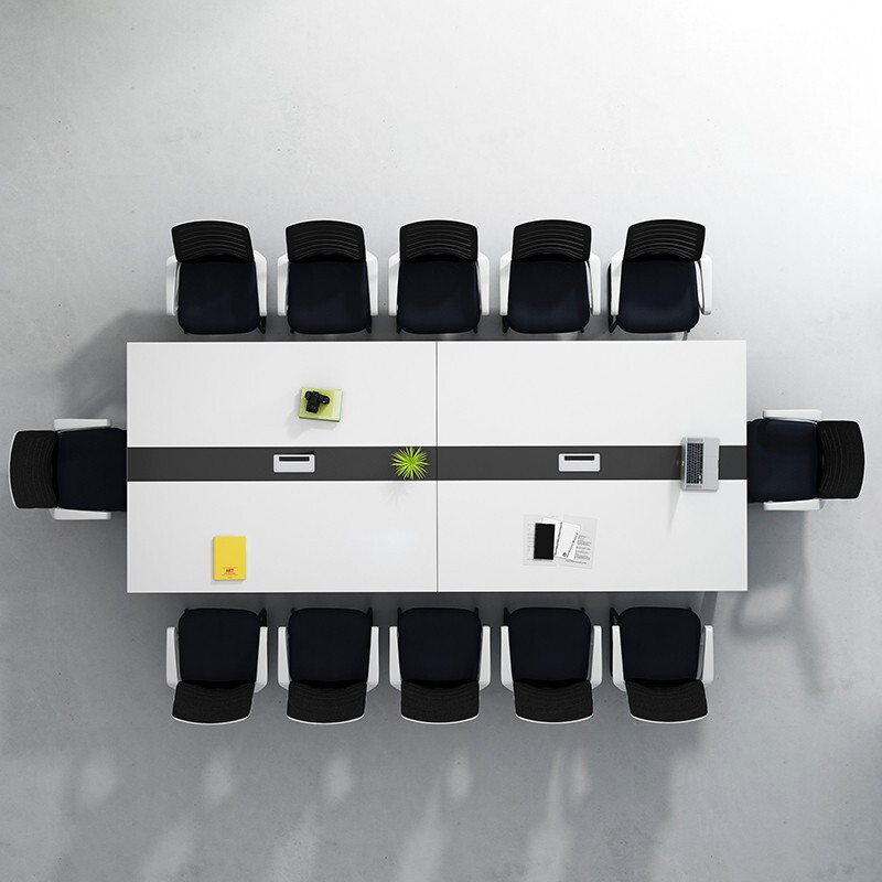 办公家具小型会议桌长桌简约现代条形桌培训桌会议室会议桌椅组合 - 图1