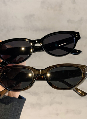 复古猫眼墨镜女高级感2026新款方圆脸显脸小防晒防紫外线太阳眼镜