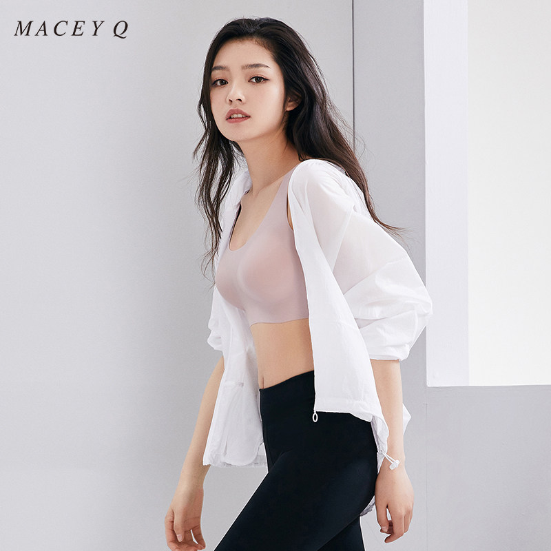 背心式薄款大胸显小收副乳运动文胸 美熙琪文胸